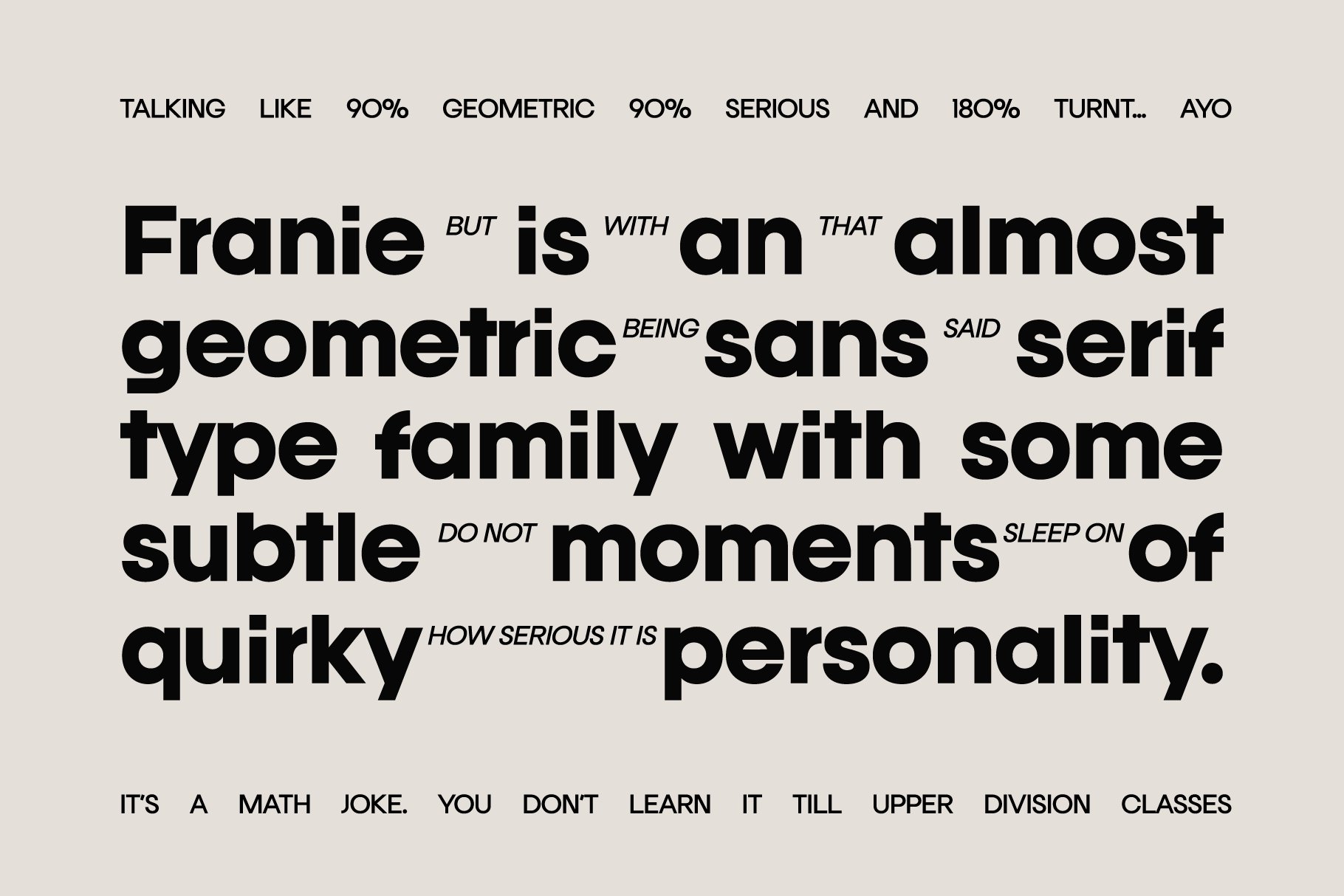 Franie - Geometric Sans Font Family