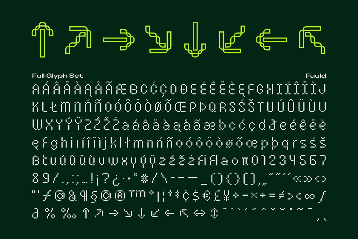 Fuuld - Pixel Tech Display Font