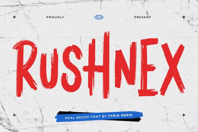 Rushnex - Bold Brush Display Font