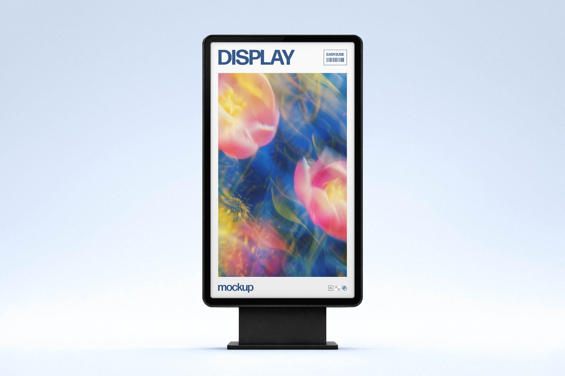 Vertical Digital Screen Mockup