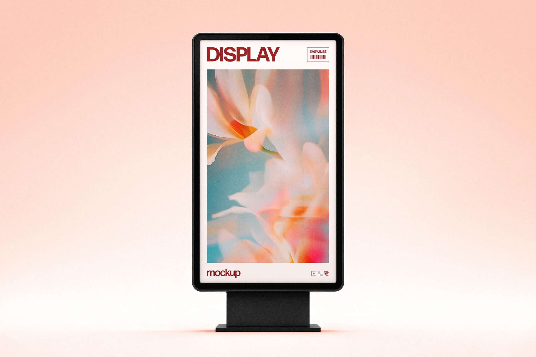 Vertical Digital Screen Mockup