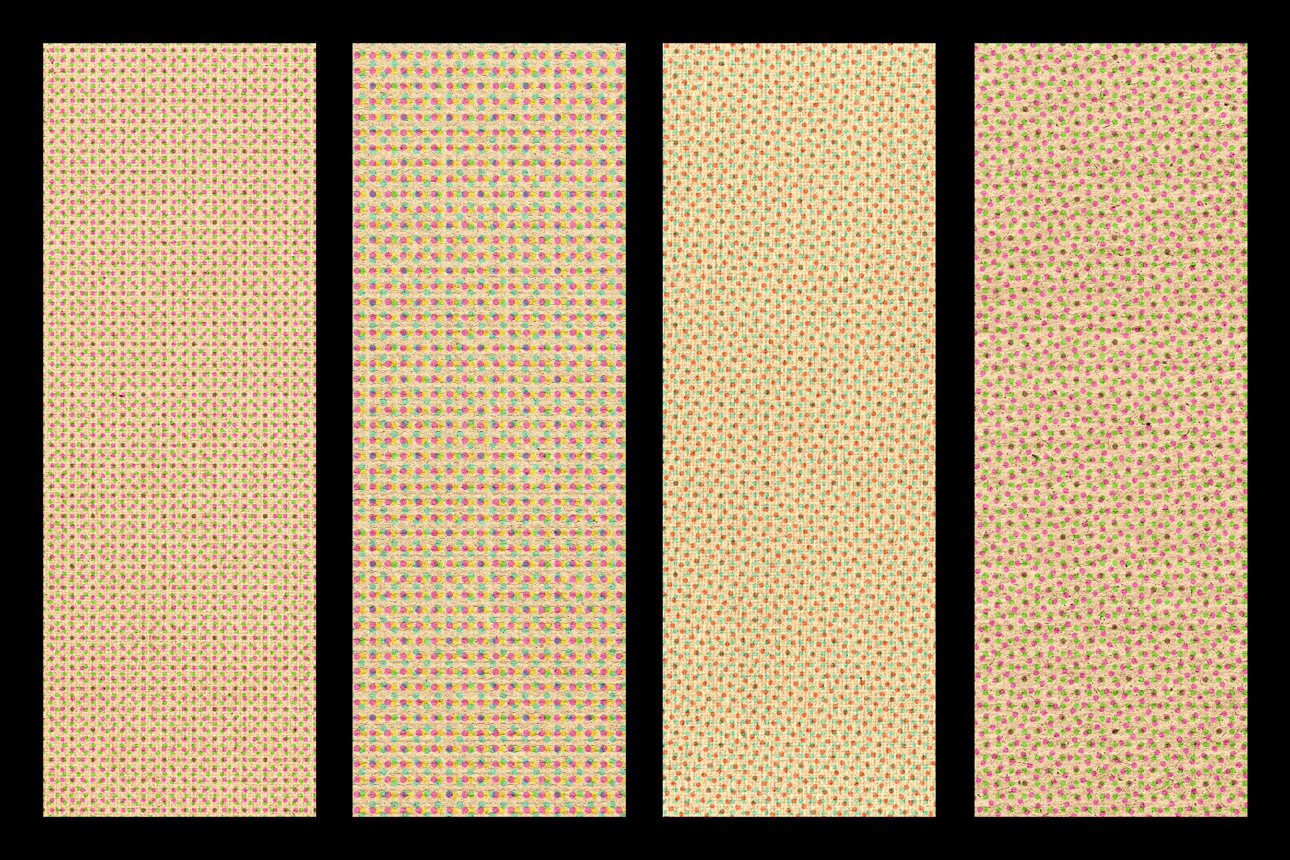 Kraft Riso Color Halftone Texture