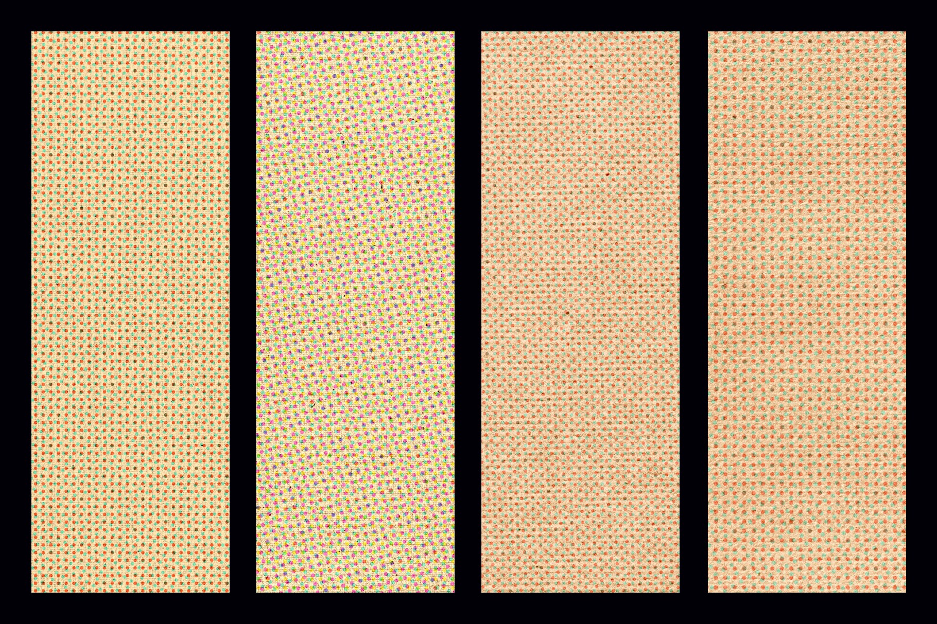 Kraft Riso Color Halftone Texture