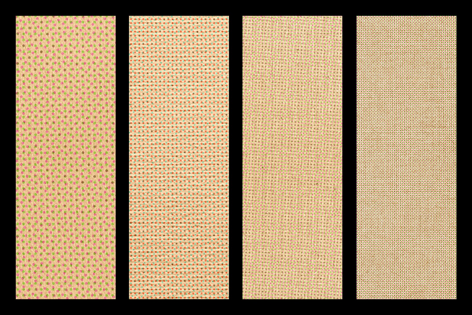 Kraft Riso Color Halftone Texture