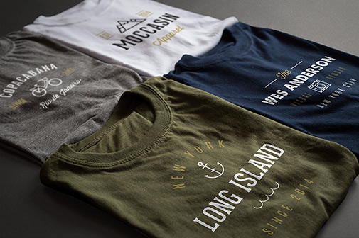 Embossed PSD T Shirt Designs & Mockup Templates