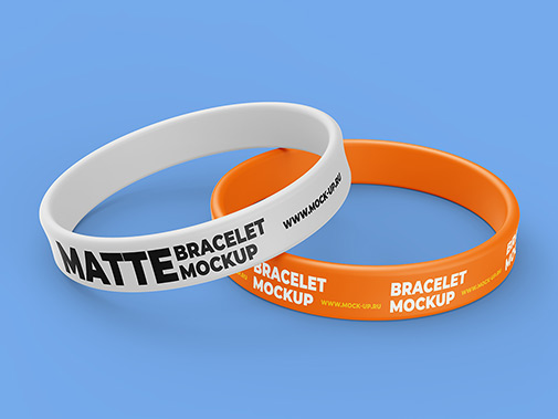 Bracelets - 3 Mockups of a Wristband - TemplateMonster