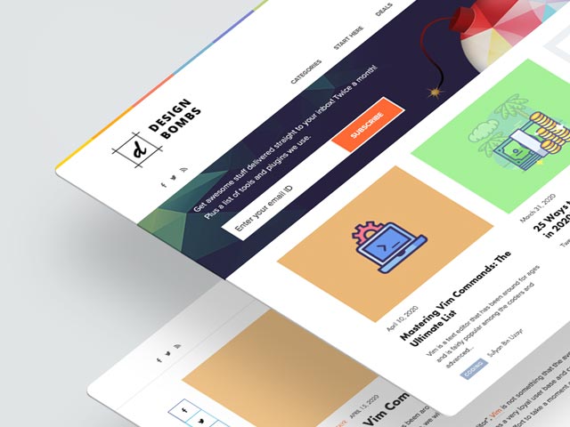 Design Bombs, a Professional Blog For Web Designers