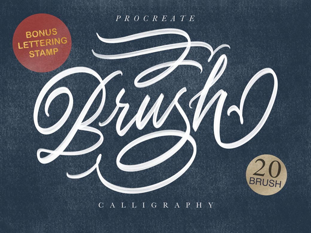procreate brush free calligraphy