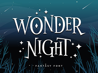 Download Wonder Night Display Font