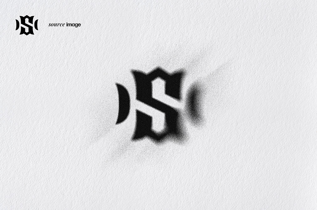 Spray Paint Stencil Effect Photoshop