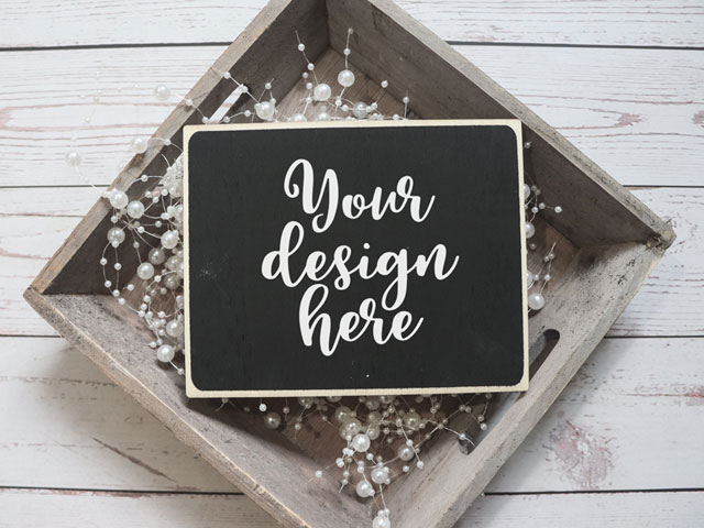 Styled Blackboard Sign Mockup: 3 Ways to Use
