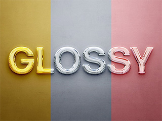 Download Glossy 3D Text Effects