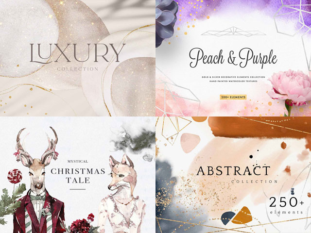 50 Watercolor Textures and Backgrounds — Free & Premium