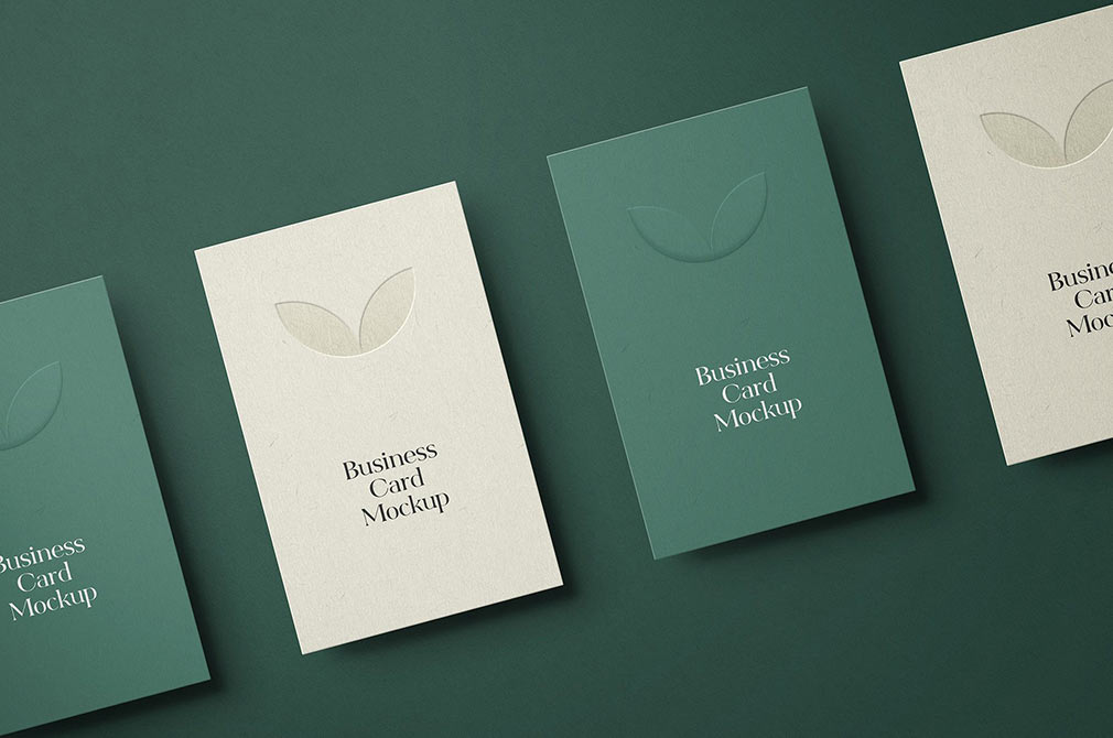 Download Vertical Business Card Mockup
