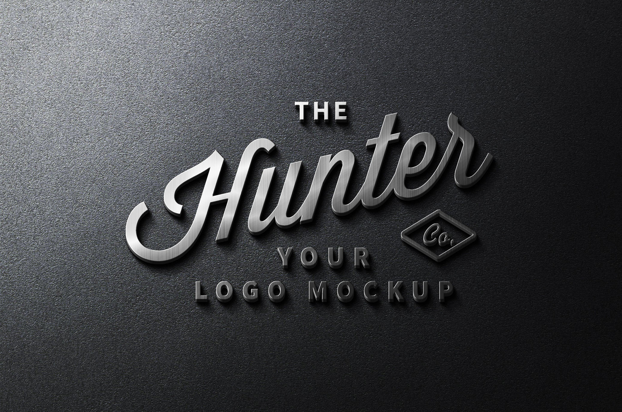 Steel Logo Mockup