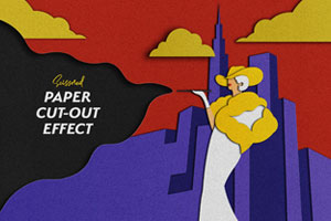 Scissored Paper Cut-Out PS Effect by Pixelbuddha