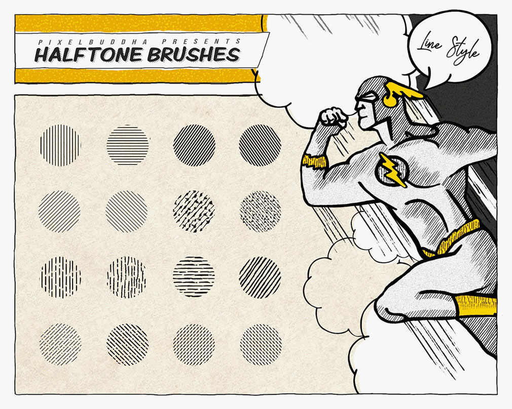 comics halftone procreate brushes free