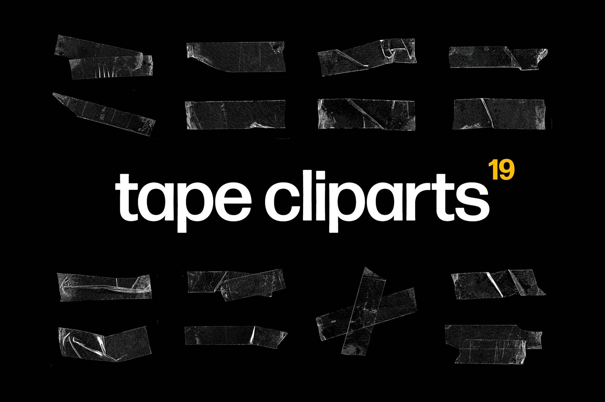 Transparent Plastic Tapes Clipart