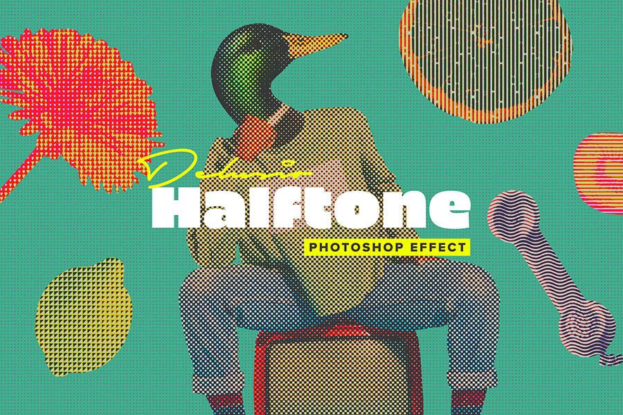 Delusio Halftone Photoshop Effect by Pixelbuddha