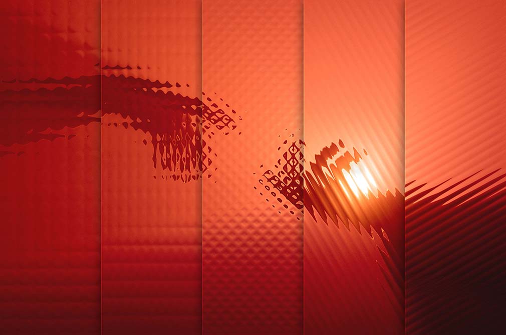 Patterned Glass Effect