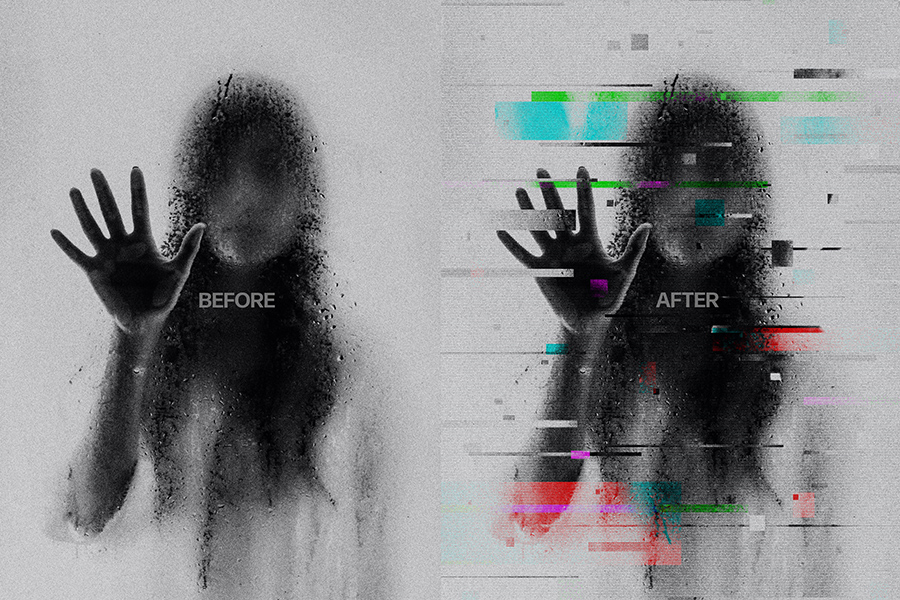 Glitch Matrix Photoshop Effect by Pixelbuddha