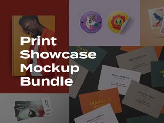 Print Showcase Mockup Bundle by Pixelbuddha