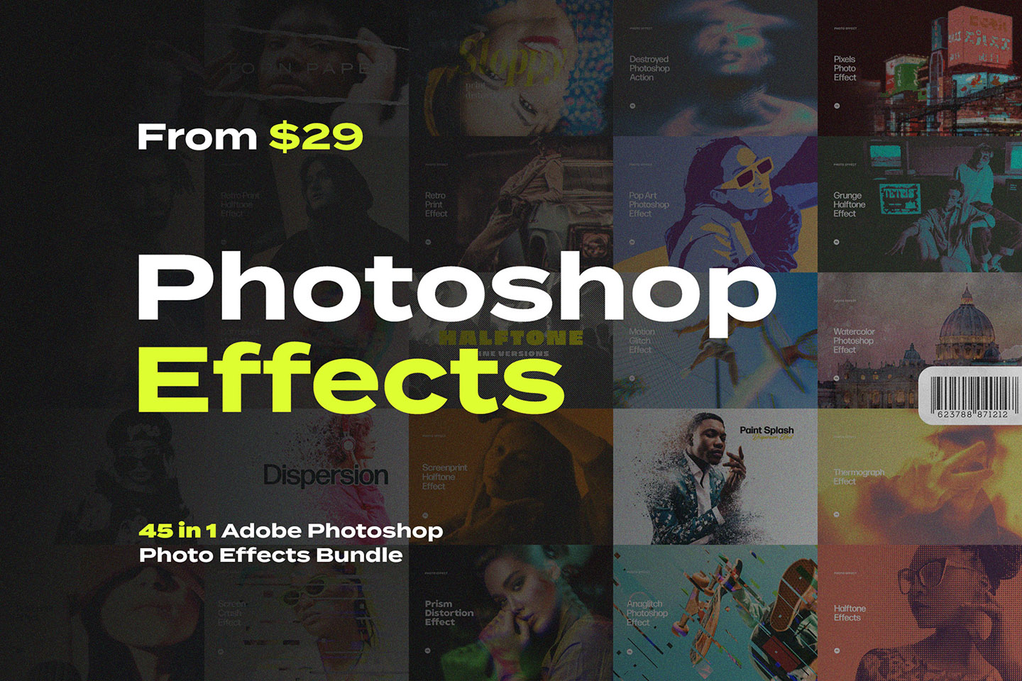 45 Photoshop Effects Bundle