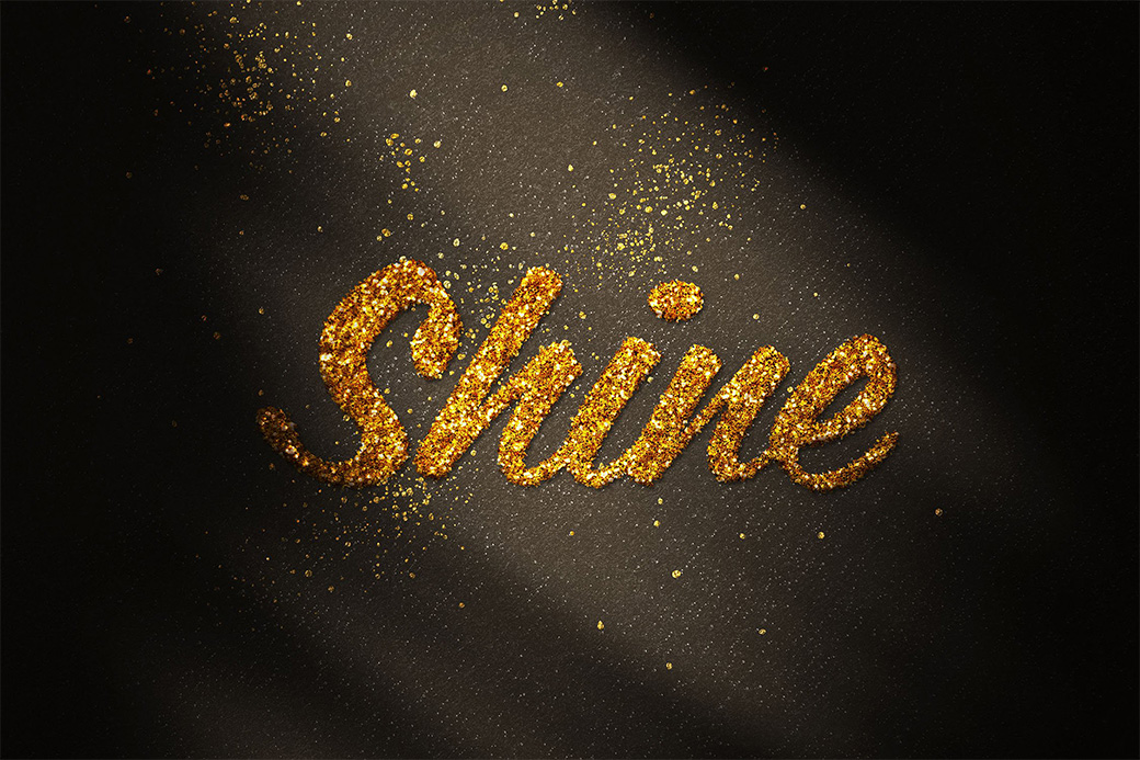 How to make glittering/sparkling text?