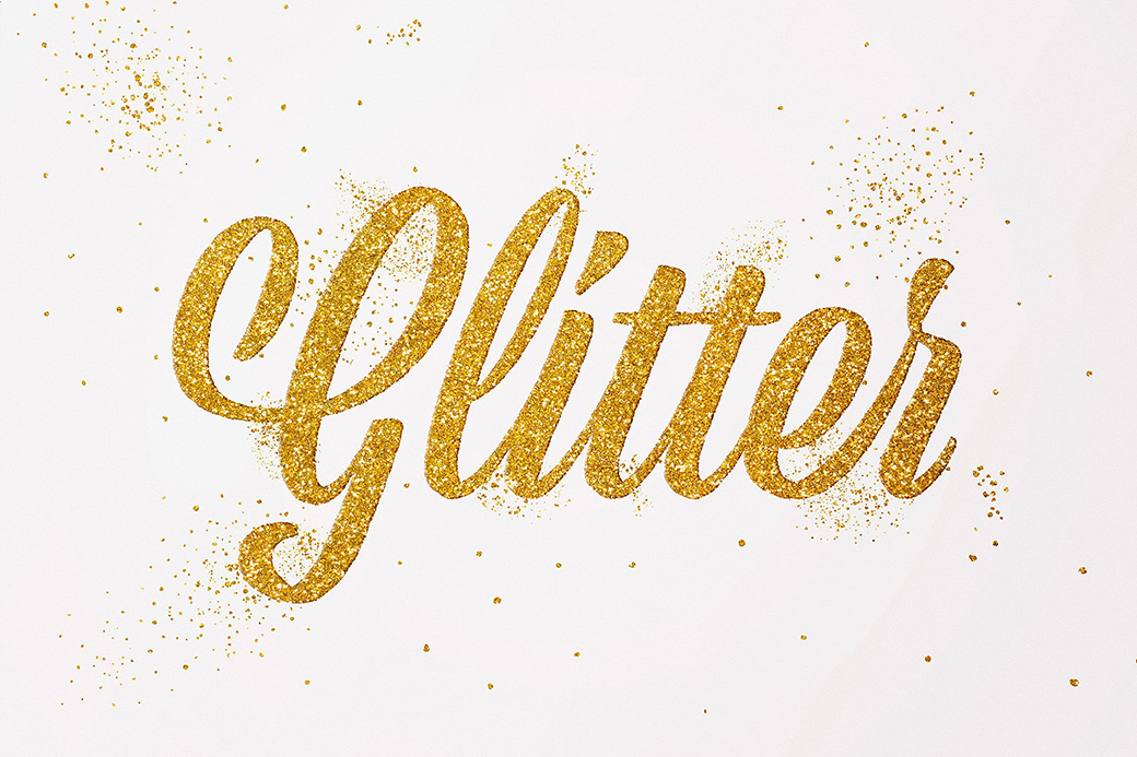 Gold Glitter Sprinkles Stock Photo - Download Image Now - Gold