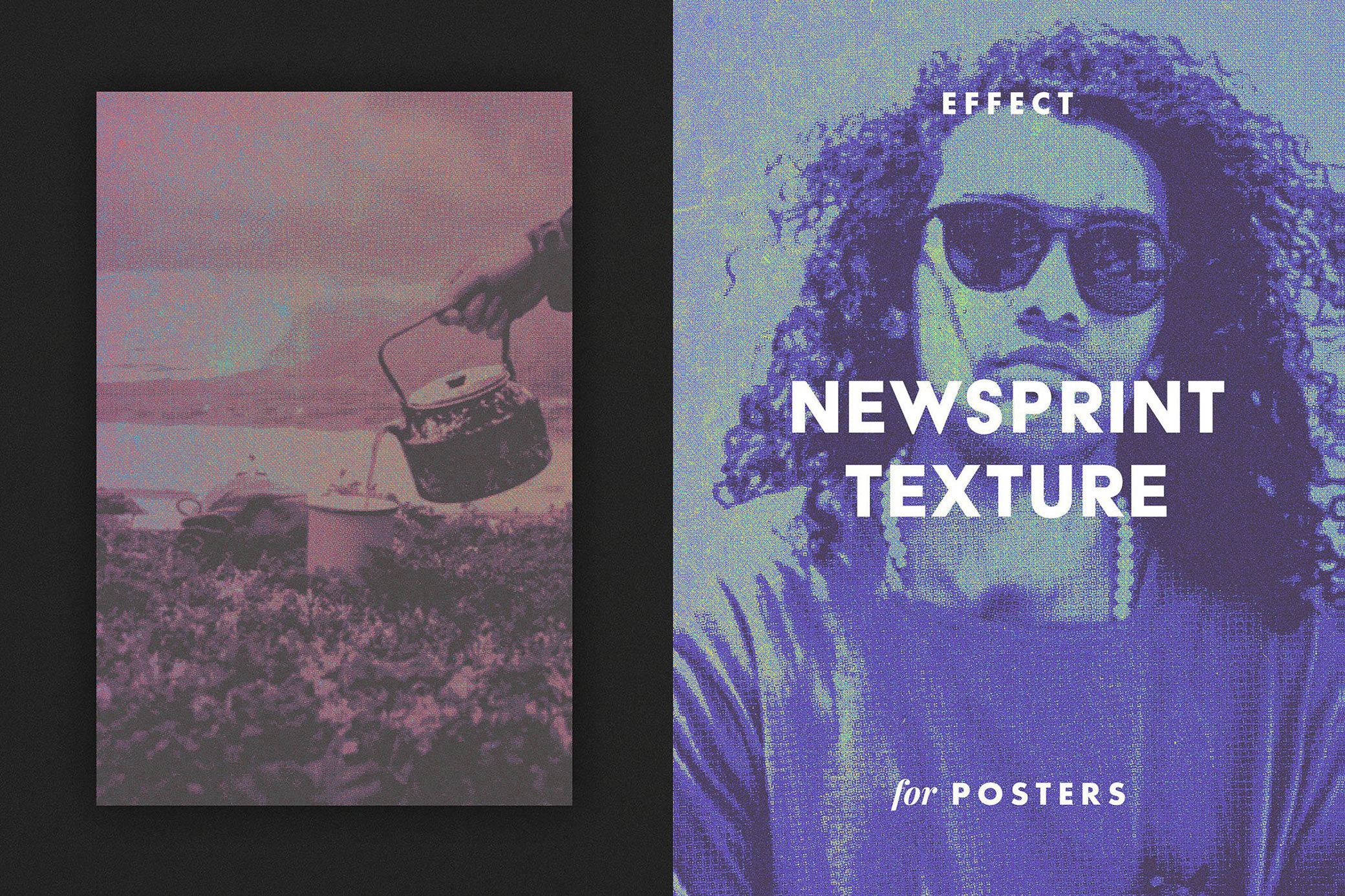 Download Newsprint Texture Effect for Posters