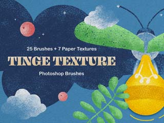 Tinge Texture Photoshop Brushes by Pixelbuddha
