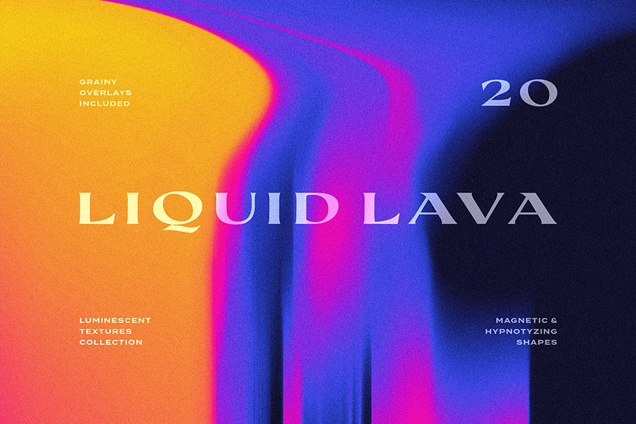 Liquid Lava Luminescent Textures by Pixelbuddha