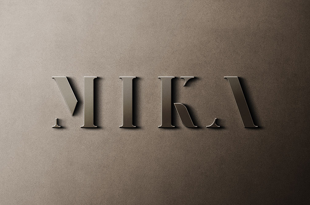 Brown Metal Sign Mockup