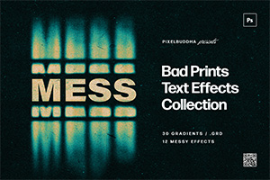 Printed Mess Text & Logo Effects Collection by Pixelbuddha