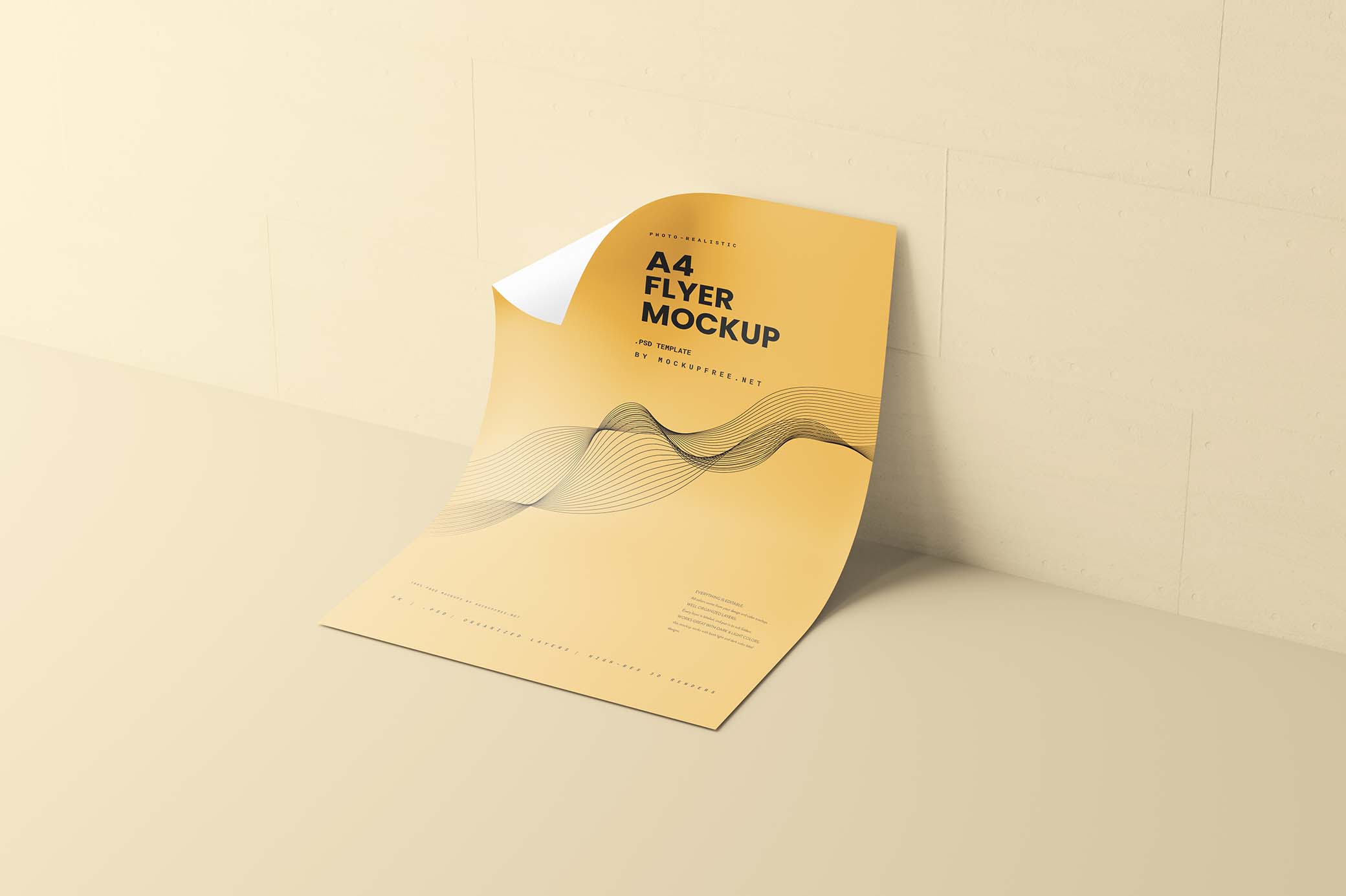 Download a4 flyer mockups