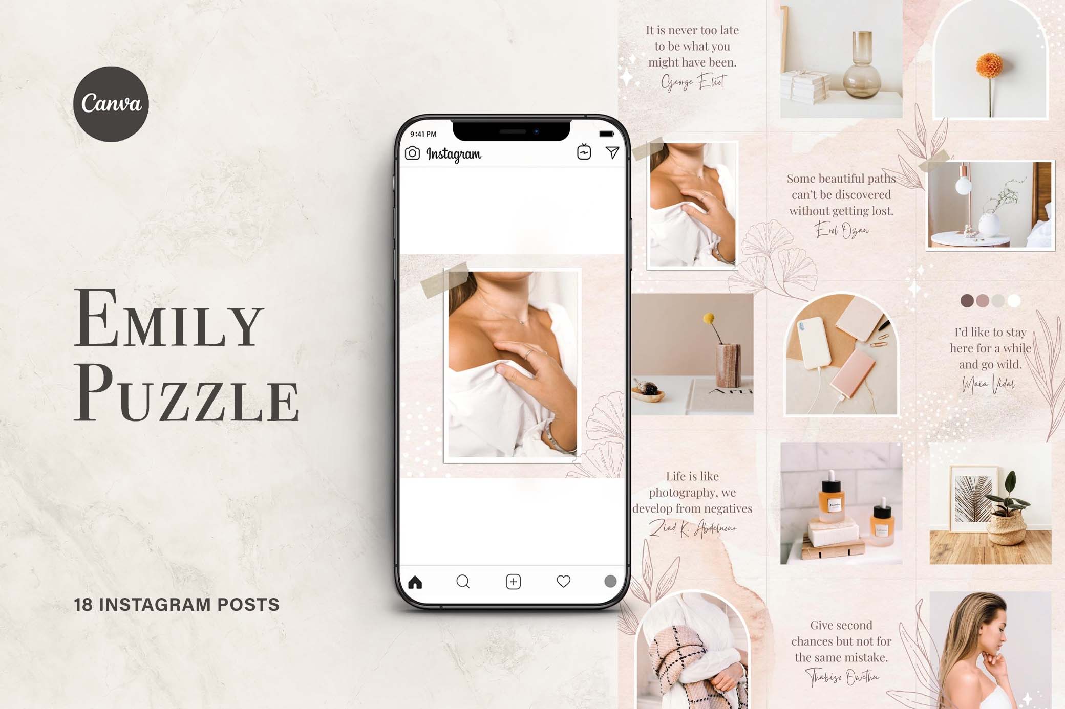 Tender Instagram Puzzle Template