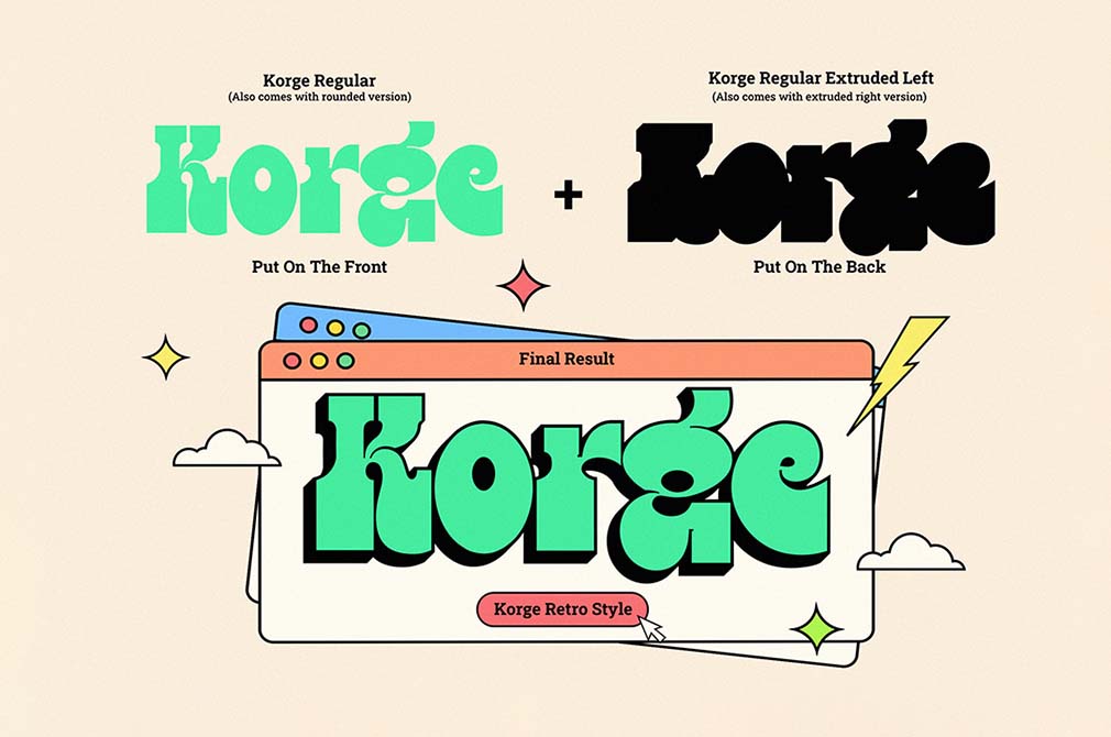 Korge — Bold Slab Font