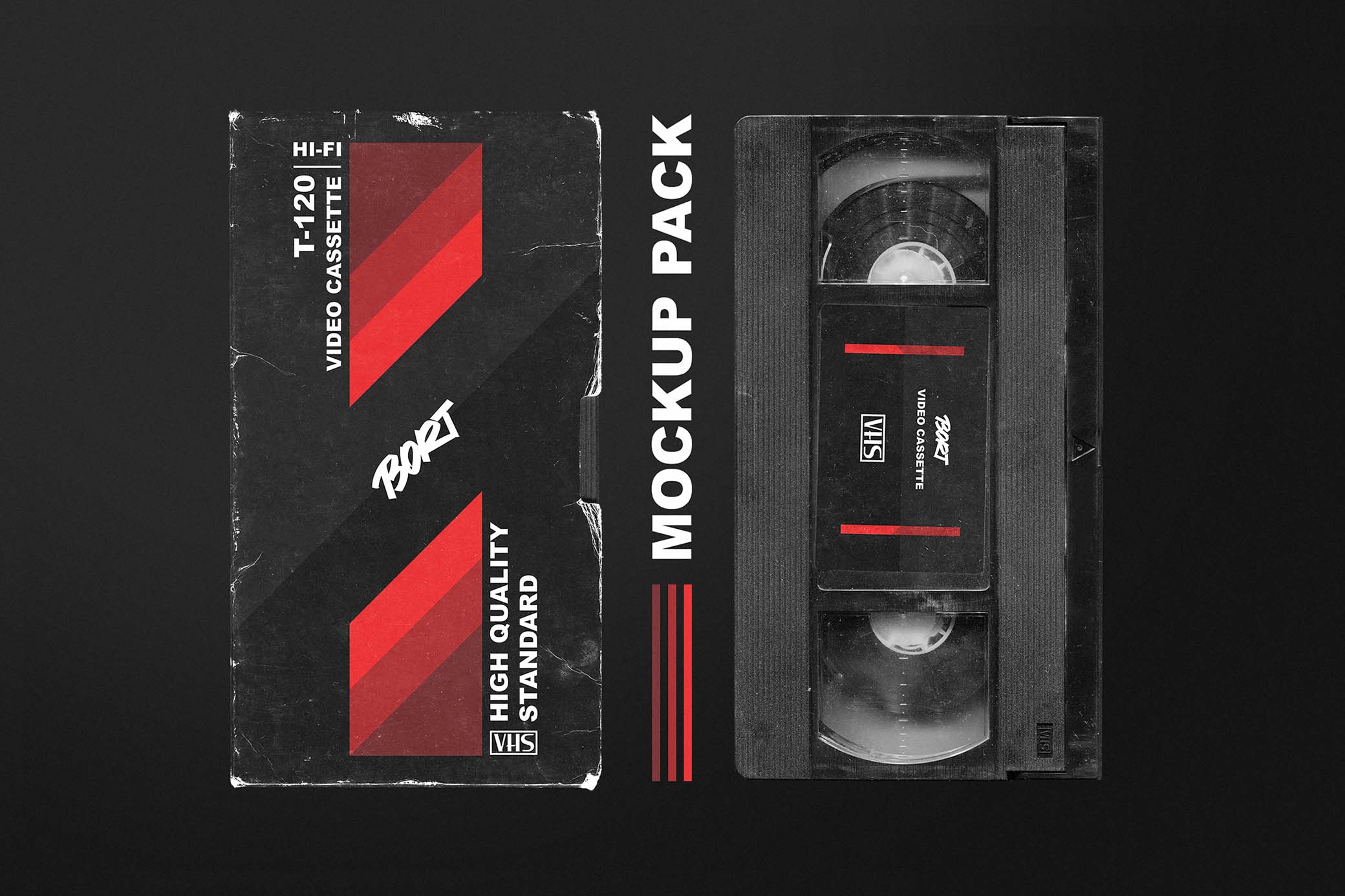 Download Old VHS Mockup Pack