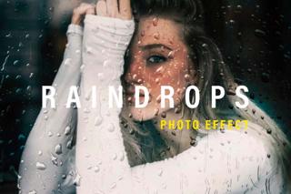 Download Rain On The Glass Photo Effect