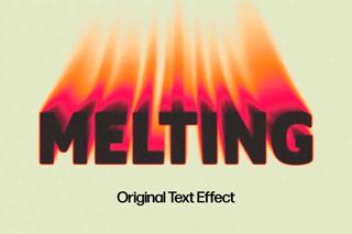Fiery Melting Text Effect