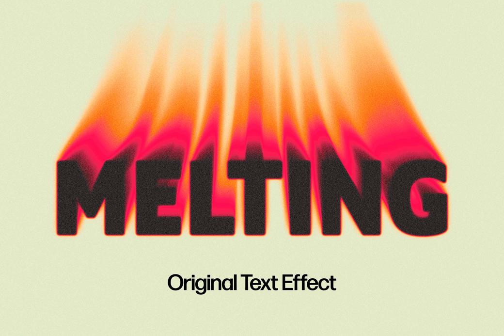 Fiery Melting Text Effect