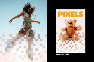 Download Pixel Dispersion Poster Photo Effect