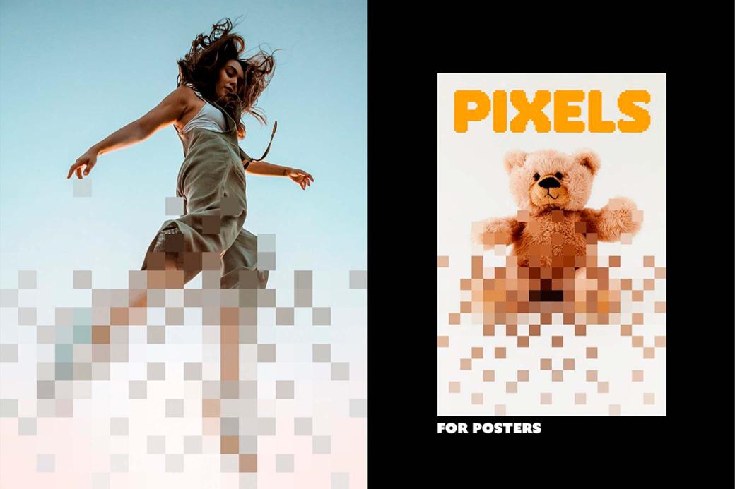 Download Pixel Dispersion Poster Photo Effect