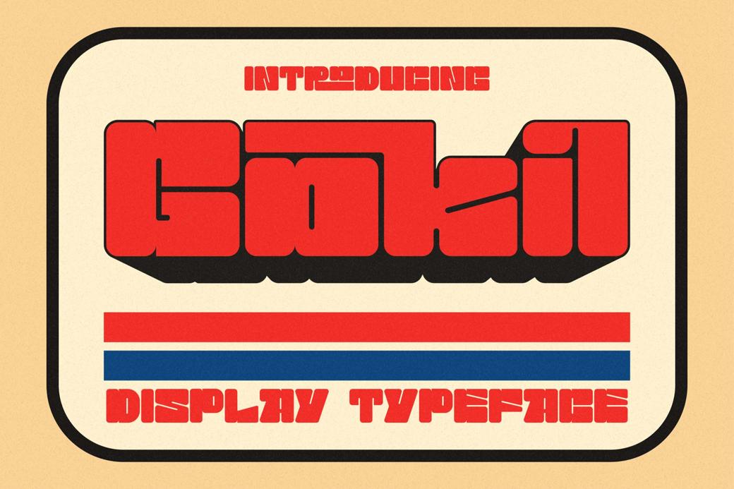 Download Gokil — Retro Display Font