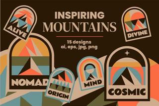 Download Inspiring Mountains Badges