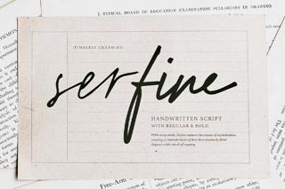 Serfine | Handwritten Script