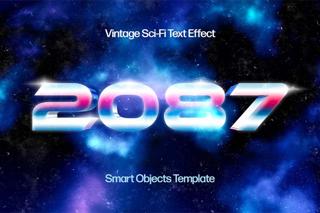 Download Vintage Sci-fi Text Effect