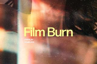 Film Burn Light Leak Overlay