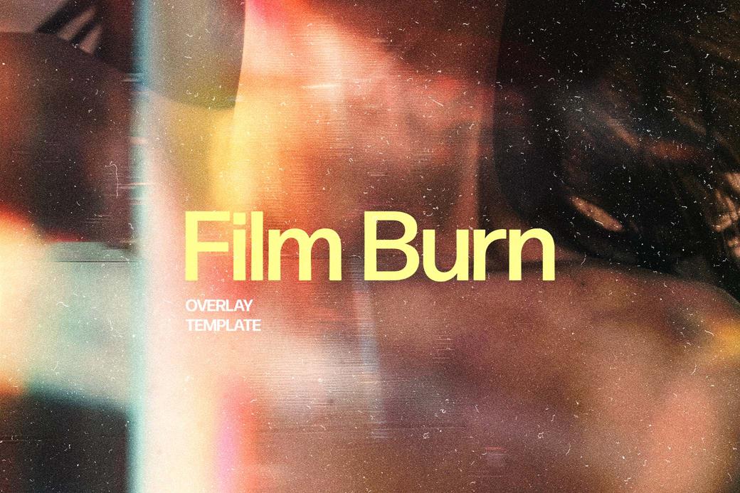 Film Burn Light Leak Overlay