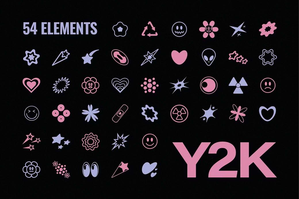 Y2K Metamodern Shapes